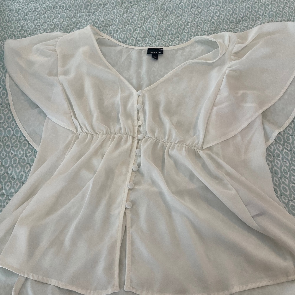 Torrid Sheer blouse